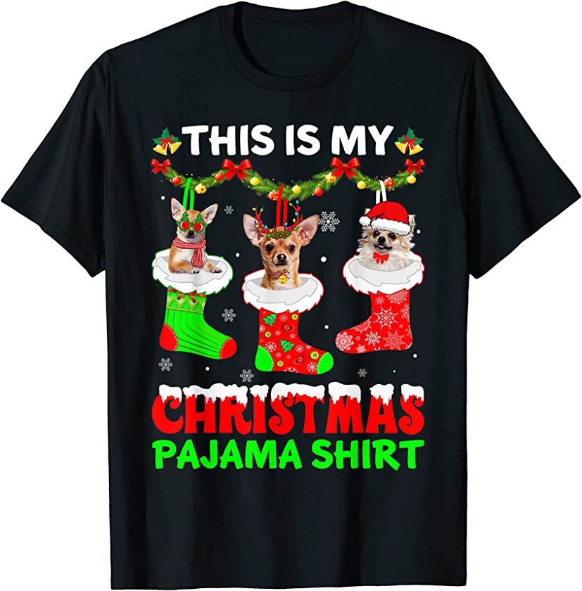 This Is My Christmas Pajama Chihuahua Dog Puppy Lover T-Shirt