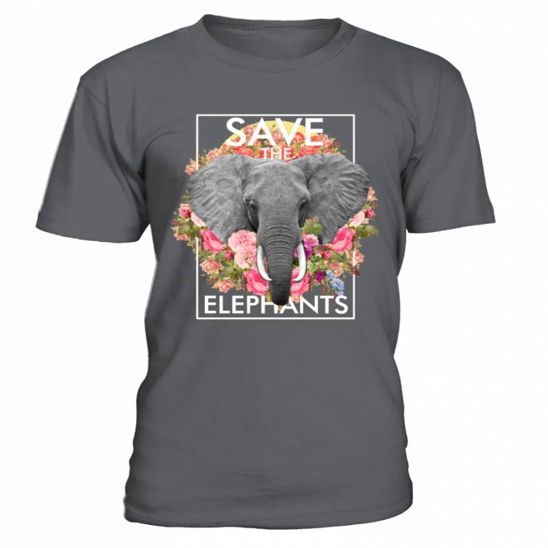 Floral Elephant T shirts C-RJFLY