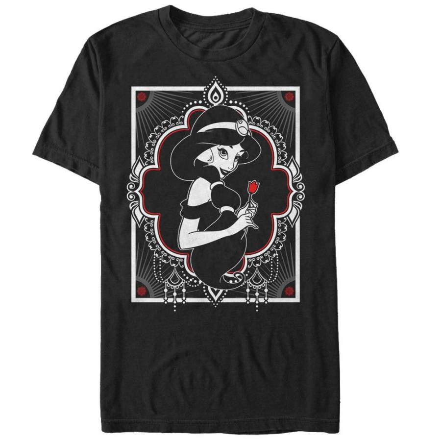 Aladdin Men’s Jasmine Rose  T Shirt Black S