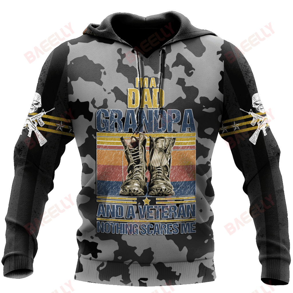 Baeelly™ Proud Veterans Hoodie 3D - SP093