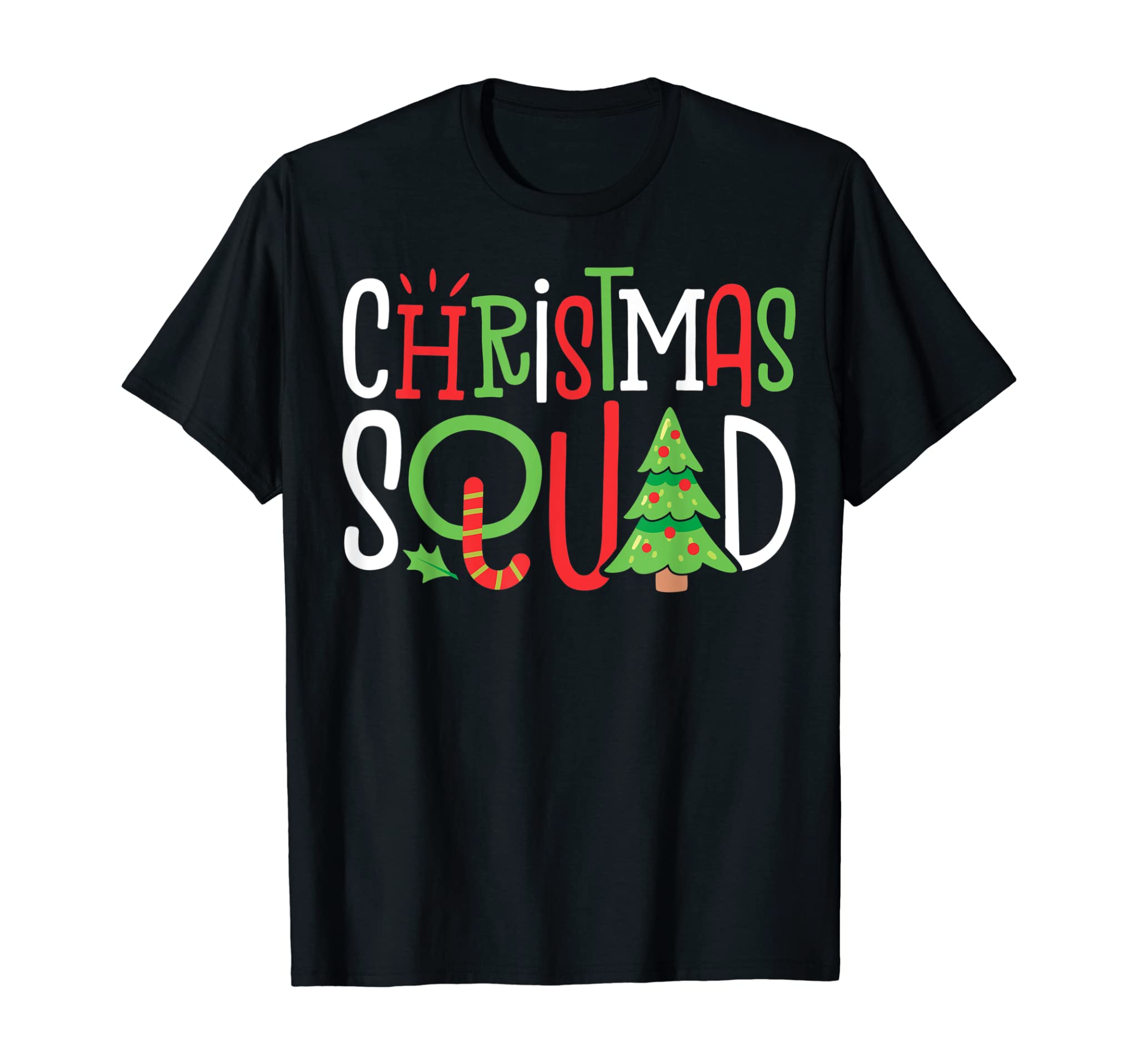 Christmas Squad Funny Xmas Tree Family Matching Pajamas Boys T-Shirt