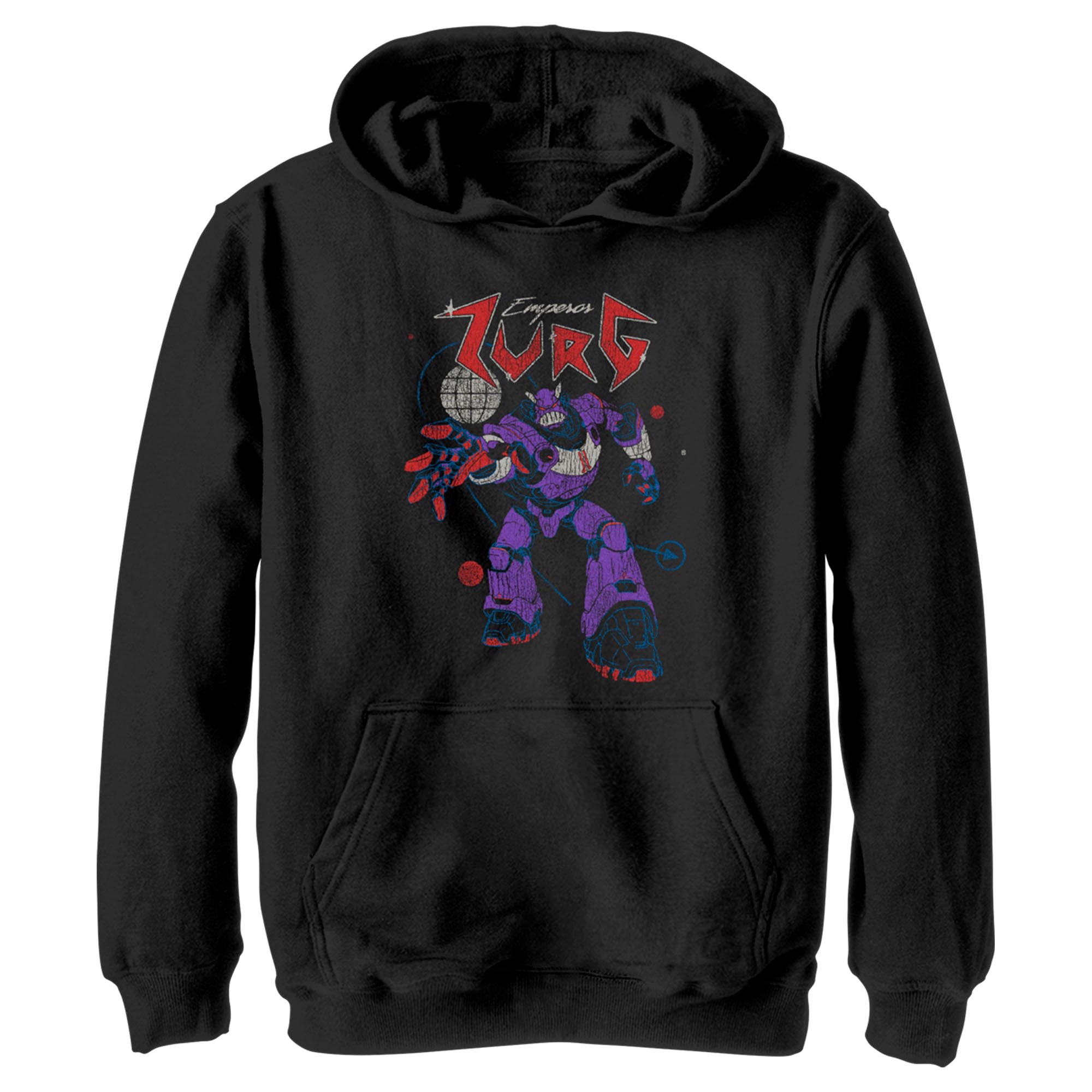 Boy’S Lightyear Emperor Zurg Distressed Pull Over Hoodie