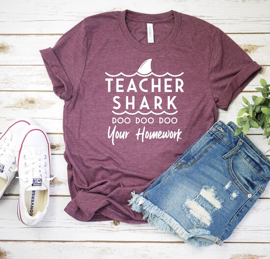 Teacher Gift, Teacher shirt, Teacher Shark shirt, teacher shark, gift for teacher, Teacher Shark Shirt, Christmas gift, Teacher Appreciation