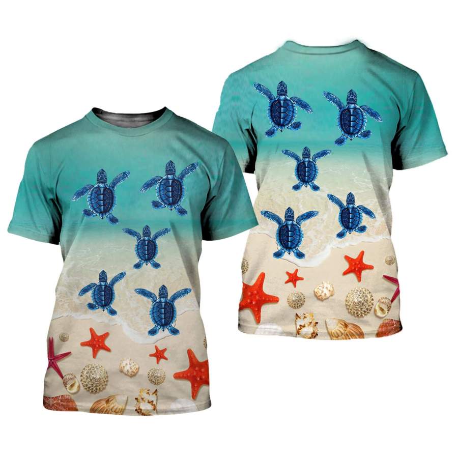 Amazing Sea Turtle 3D All Over Printed Shirts For Men And Women 53