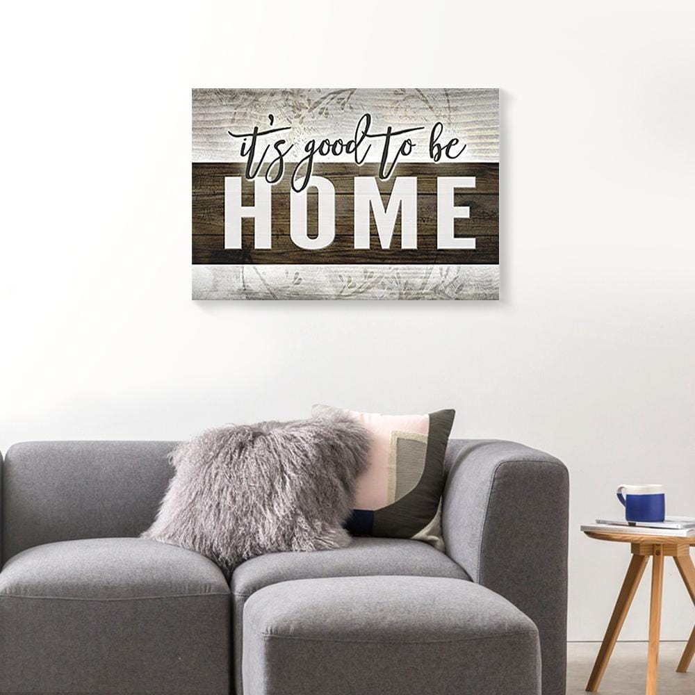 Canvas Wall Art It’S Good To Be Home Wood Wall Art Canvas Wall Art Home Decor