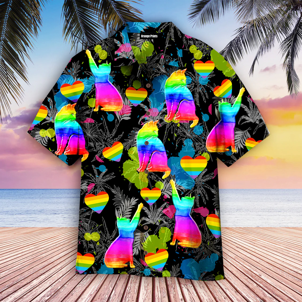 Lgbt Cat Pride Month Hawaii Gift For Gaymer Hawaii Shirt Ha36720