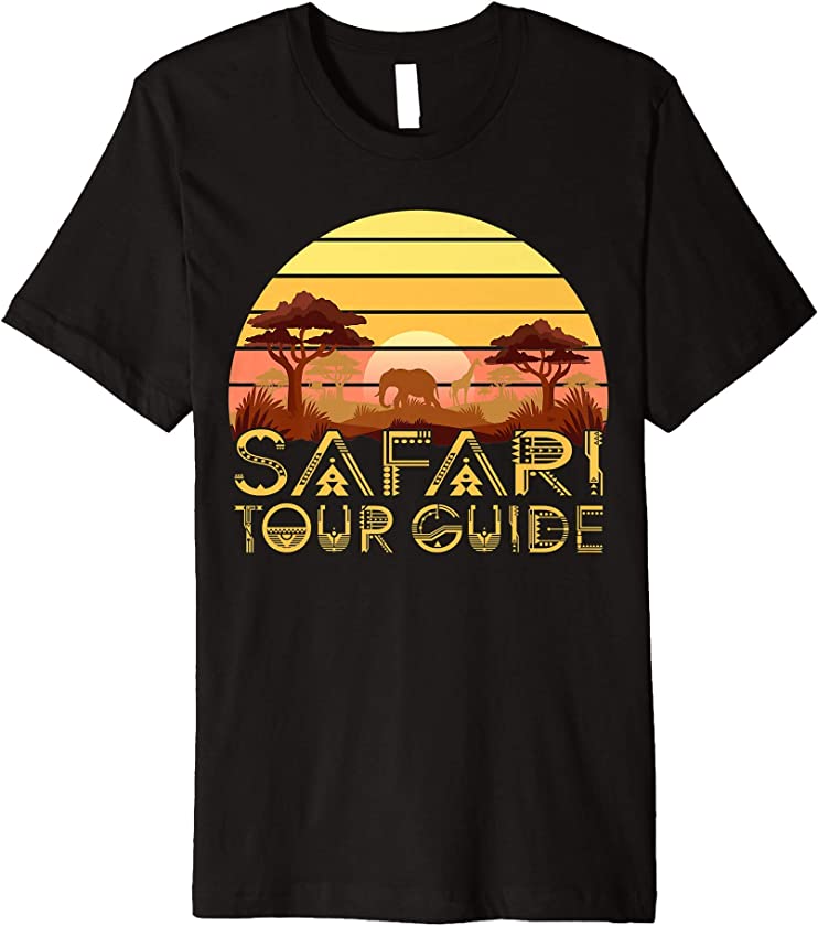 Safari Tour Guide Animal Jungle Costume Africa Vintage Premium T-Shirt