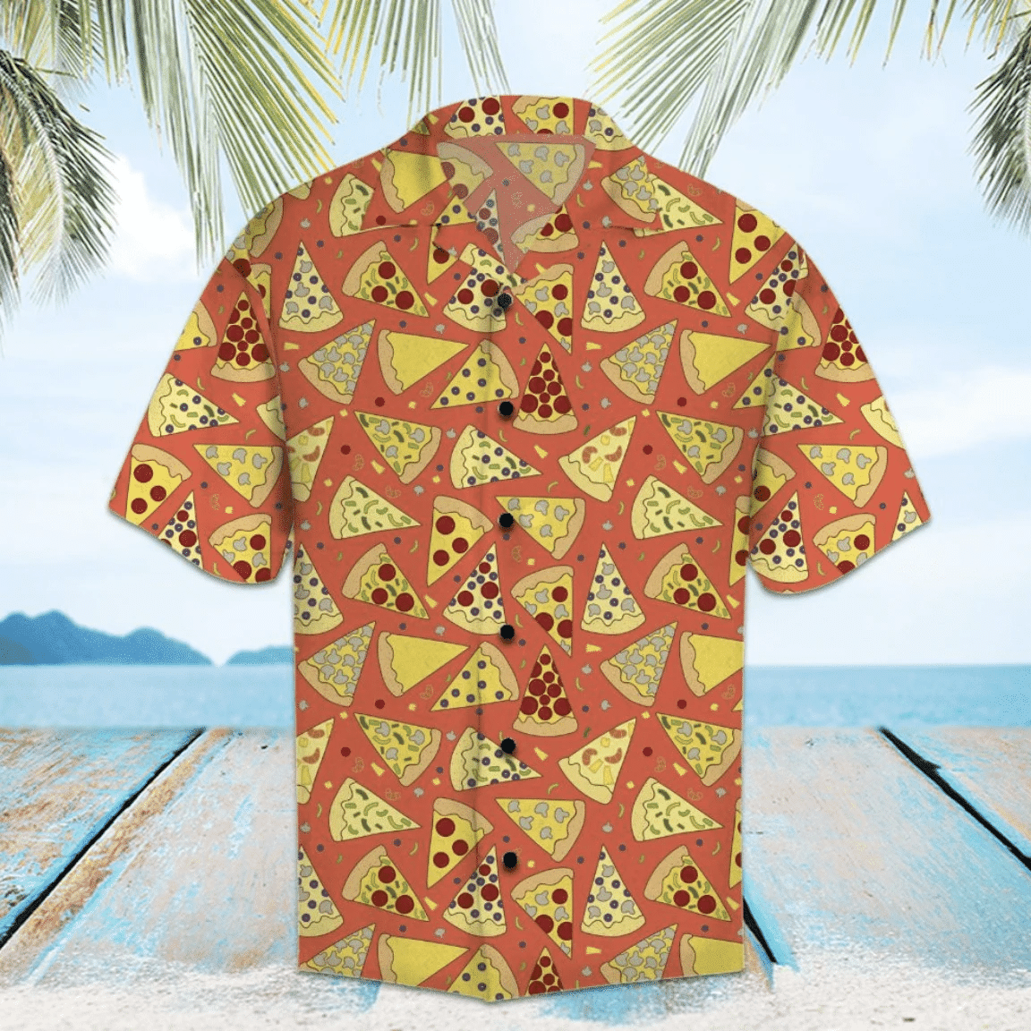 Tasty Pepperoni Pizza Hawaii Aloha Shirts Kv Ha36011