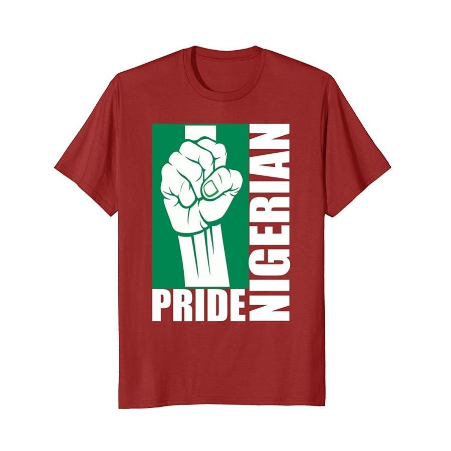 Nigerian Pride Nigerian Power Flag Africa Map T-Shirt Fashion O-Neck Short Sleeved T Shirts Summer Funny Loose Tee Shirt For Men