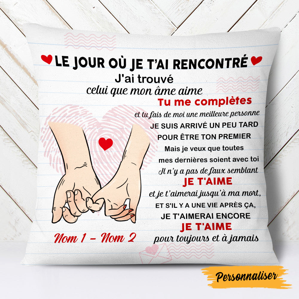 Personalized Couple French Coupler Pillow Mr295 67O47 (Insert Included)