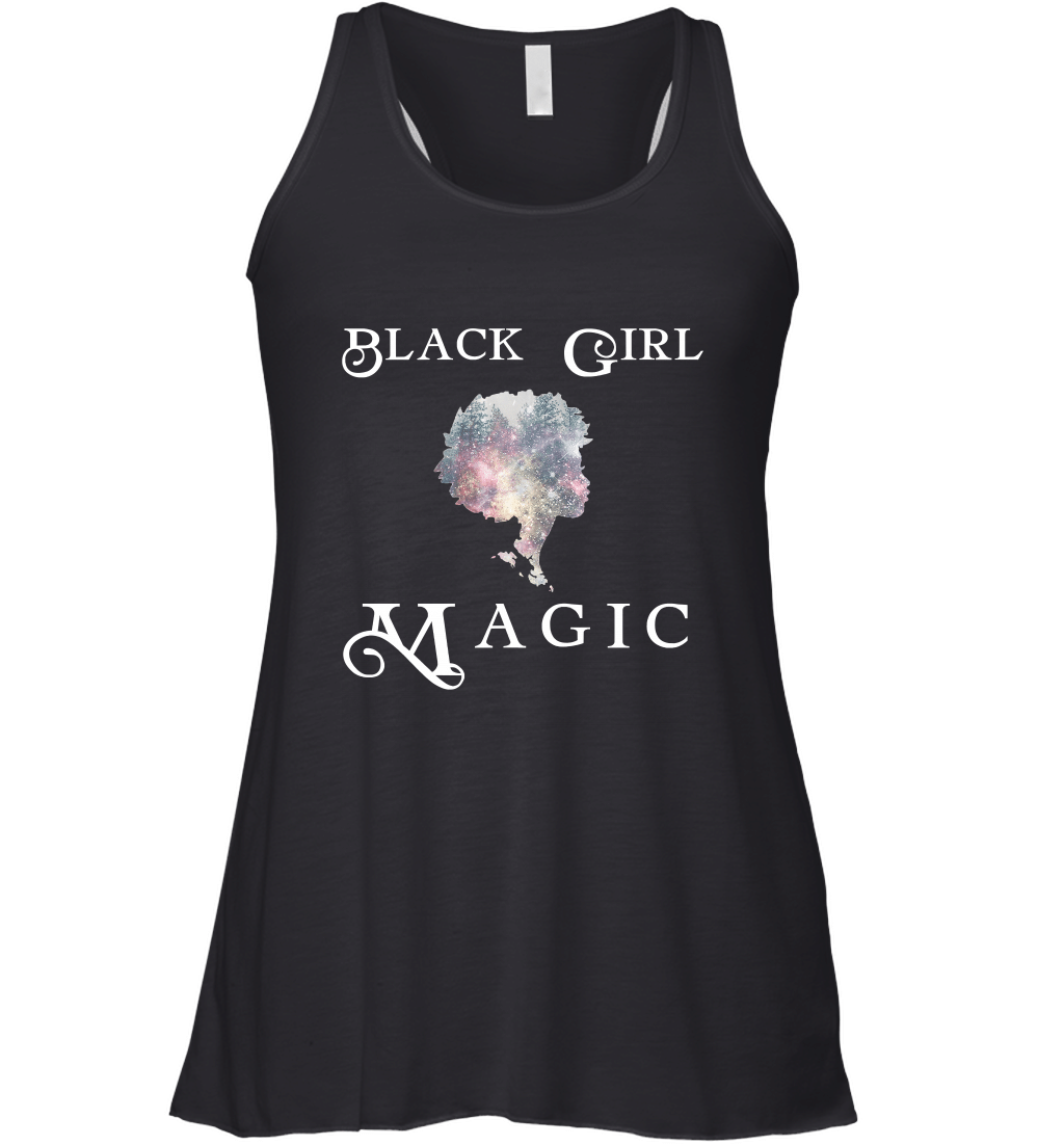 Black History Month Afro Black Girl Magic T Shirt Racerback Tank