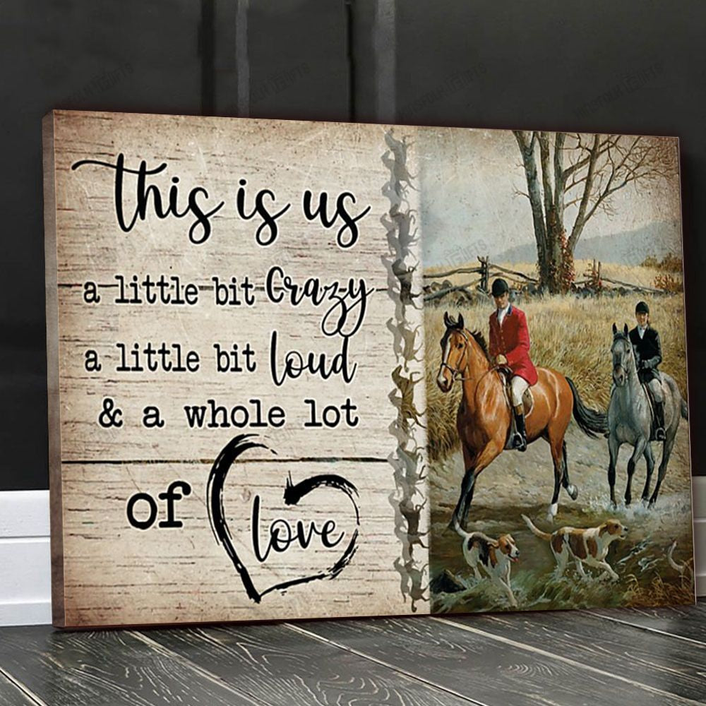 Fox Hunting Couple This Is Us Canvas Poster Wall Art, Poster Print, Canvas Print Wall Decor