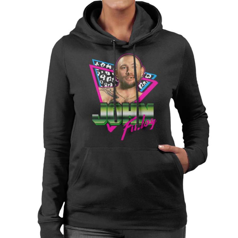 John Finlay 80s Retro Tiger King Women’s Hooded Sweatshirt