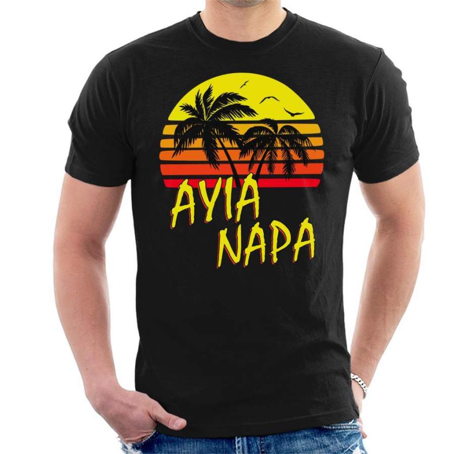 Ayia Napa Vintage Sun Men’s T-Shirt