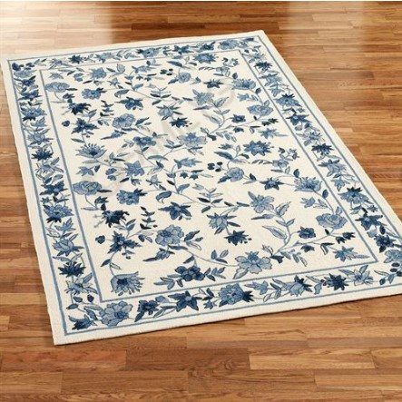 Blue Flower Rug