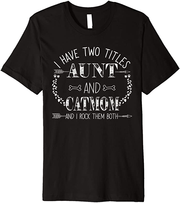 Aunt and Cat Mom Gift Kitten Lover Gifts Kitty Mum Mother Premium T-Shirt