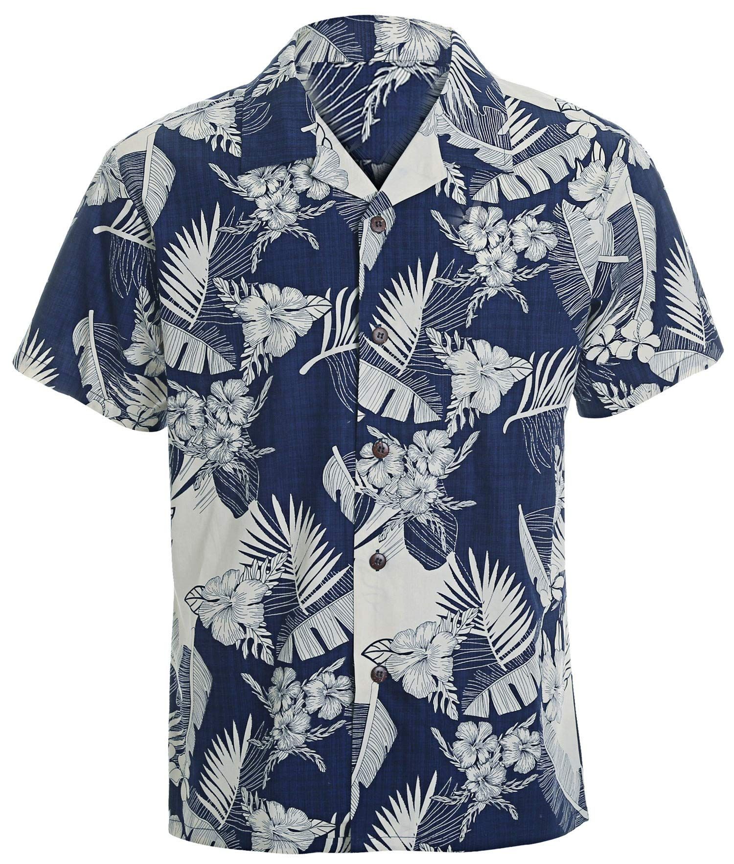 Flowers Blue White Amazing Design Hawaii Shirt Ha70032