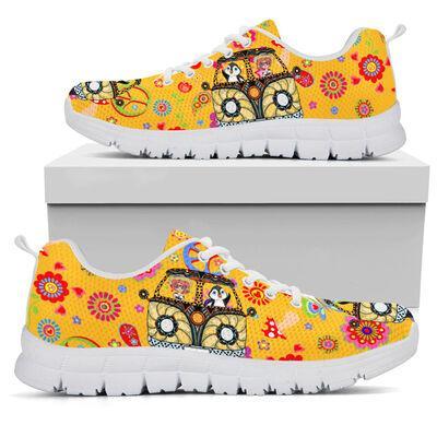 Penguin Peace Sneakers, Sneaker Personalized Shoes Custom Name, Text For Women, Men