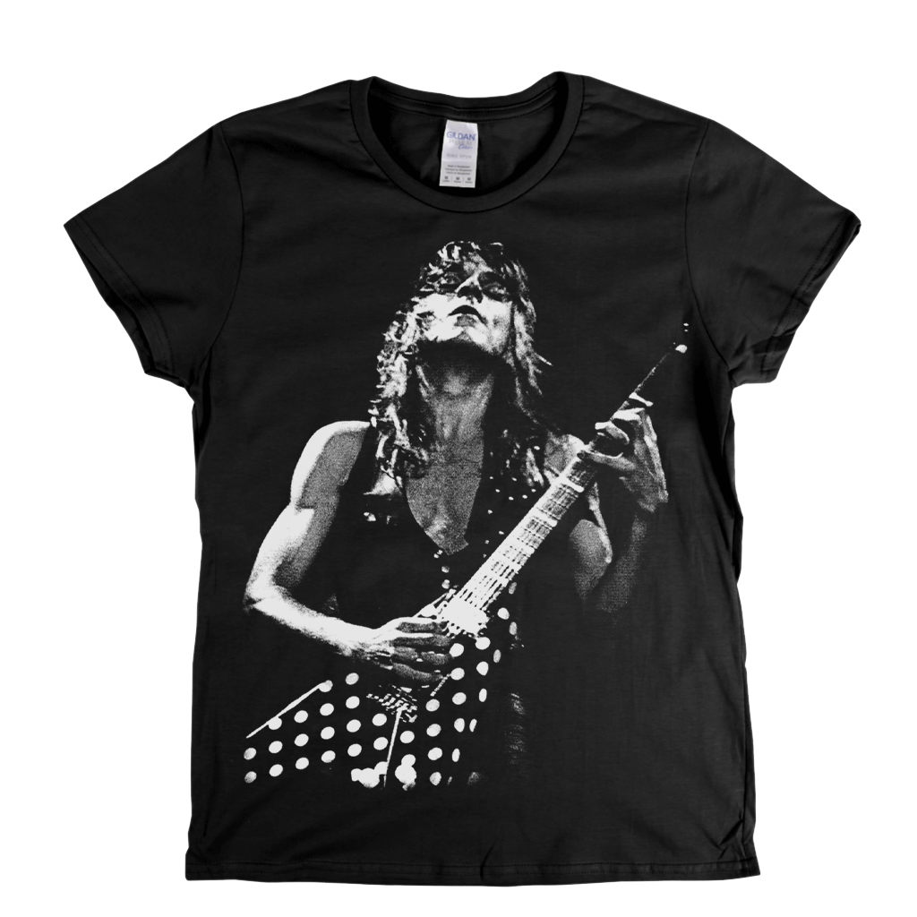 Randy Rhoads On Stage Womens T-Shirt