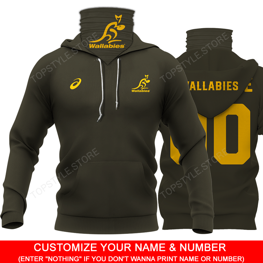 AUSTRALIA003 – CUSTOMIZE YOUR NAME & NUMBER – HOT SALE 3D PRINTED