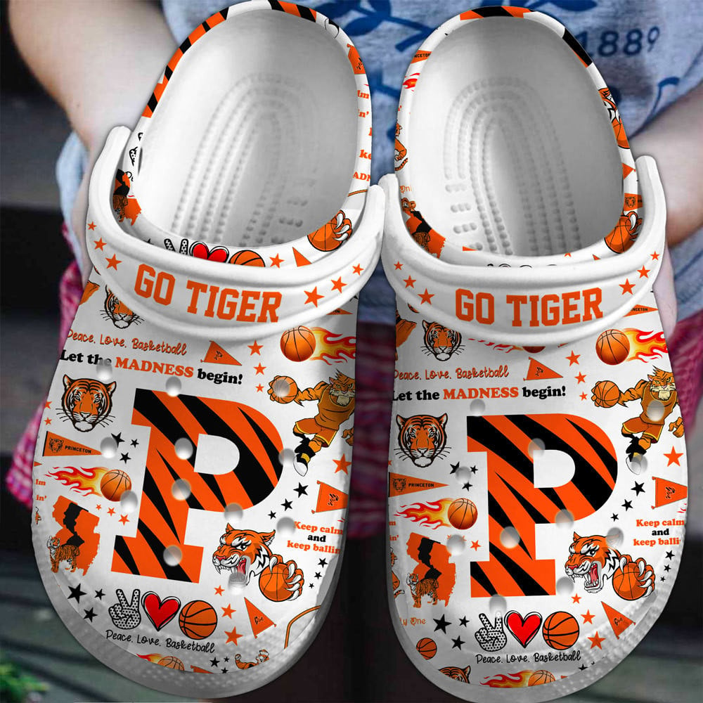 Princeton Tigers NCAA Sport Crocs Clogs Crocband Shoes Comfortable For Men Women and Kids 2