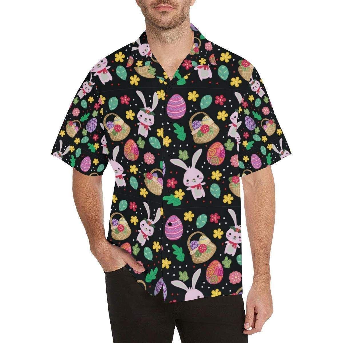 Beach Shirt Easter Day Lucky Bunny Eggs Sweet Hawaiian Shirts V