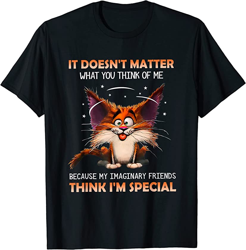 Cat Kitten It Doesn’t Matter What You Think Of Me T-Shirt