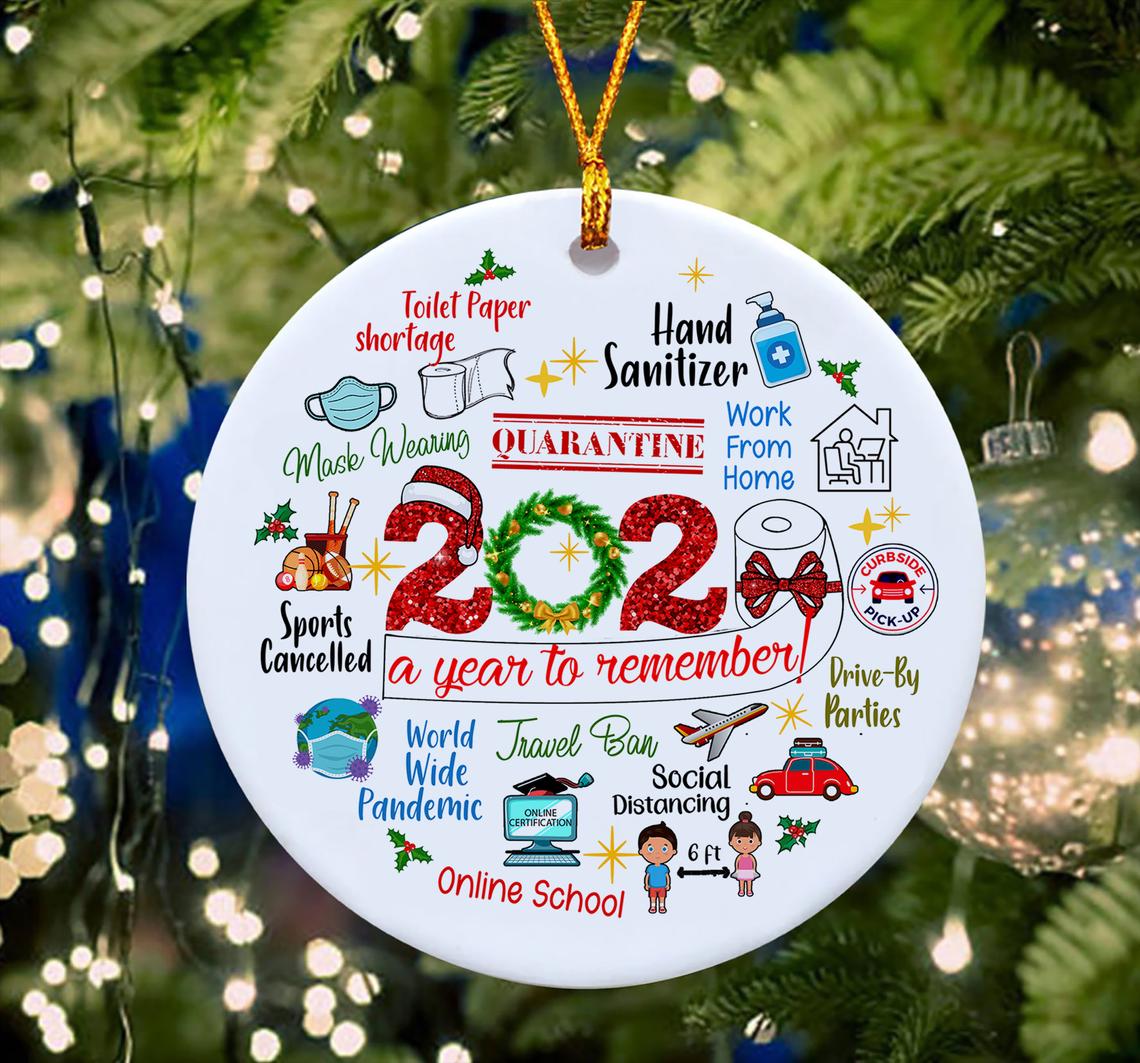 Christmas 2020 A Year To Remember Quarantine Ornament, Christmas Quarantine A Year To Remember 2020 Ornament, Toilet Paper Ornament 29Li0123