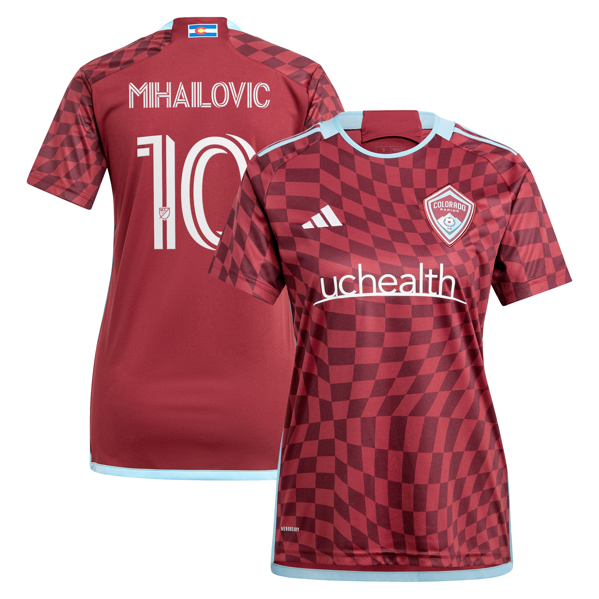 Djordje Mihailovic Colorado Rapids Women's 2024 One Flag Kit Replica Player Jersey – Burgundy