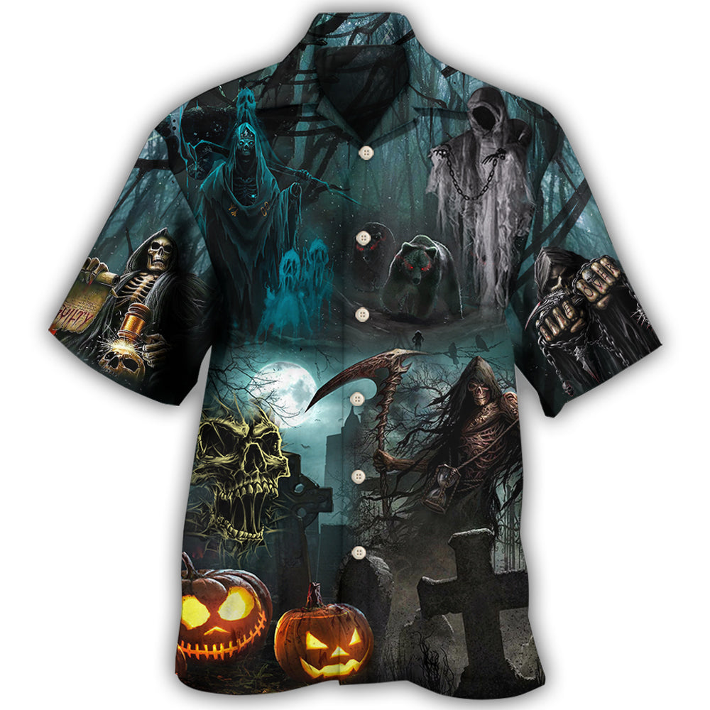 Halloween Ghost In The Dark Pumpkin Scary Hawaii Shirt Ha101471