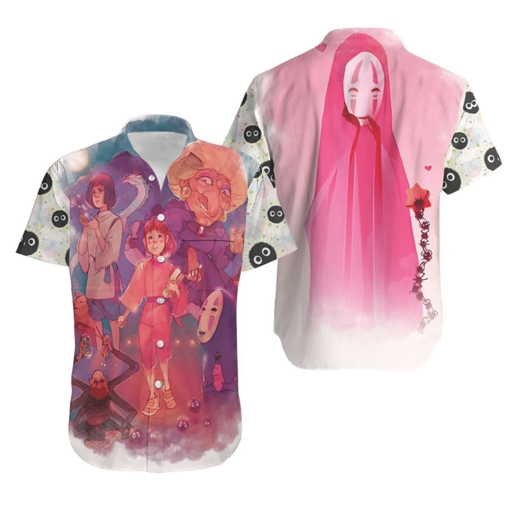 Spirited Away Main Characters In One Studio Ghibli For Anime Fan Hawaii Shirt Beach Set Ha3020