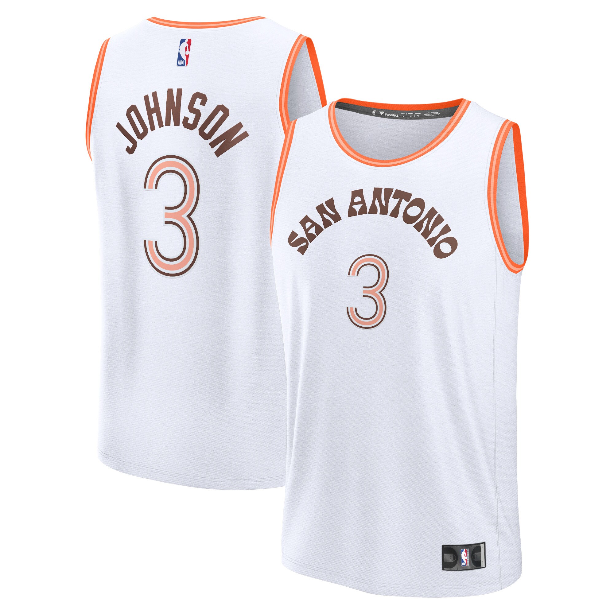 Keldon Johnson San Antonio Spurs Unisex 2023/24 Fast Break Jersey – White – City Edition