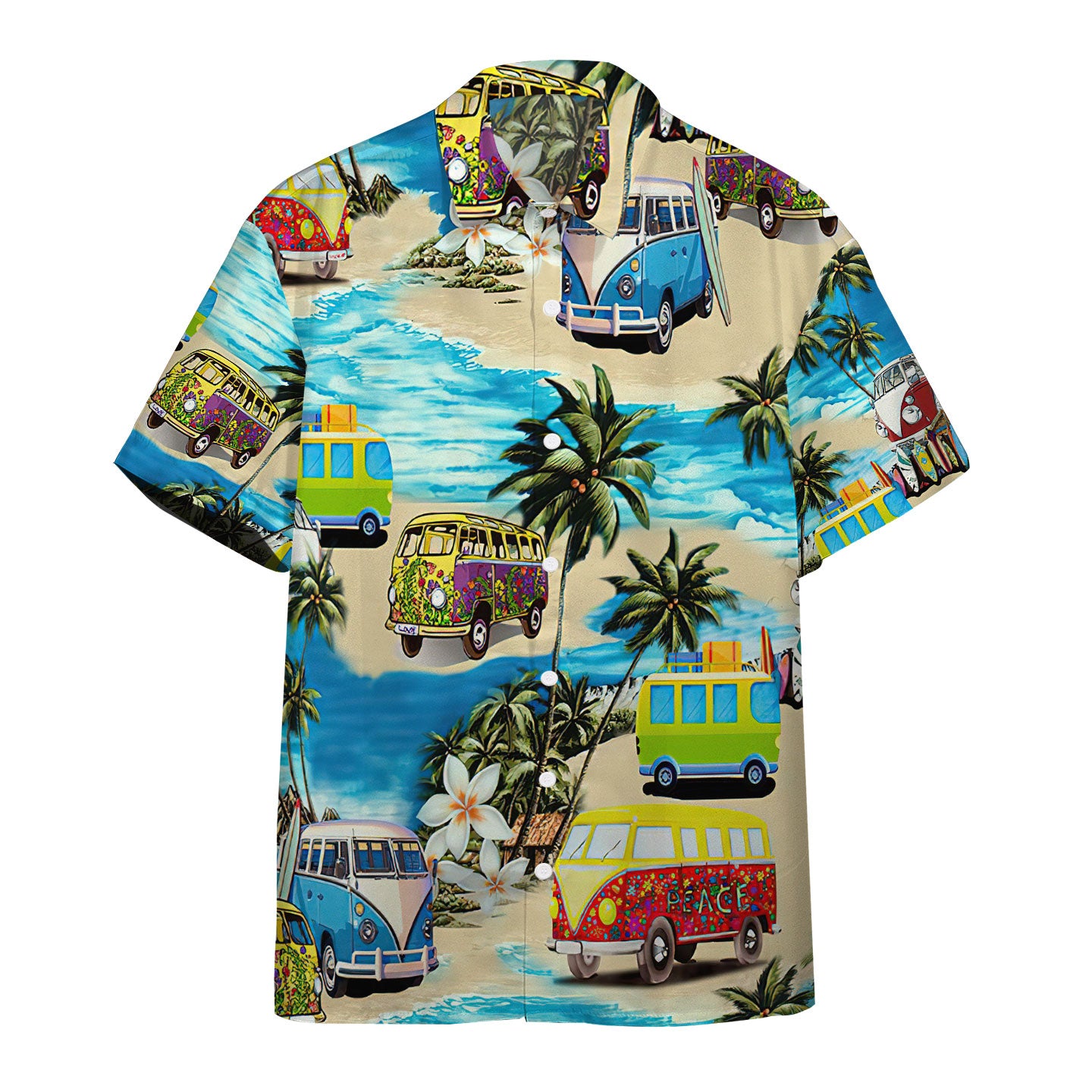 Gearhumans Summer Bus Custom Name Hawaiian Shirt Ha2101