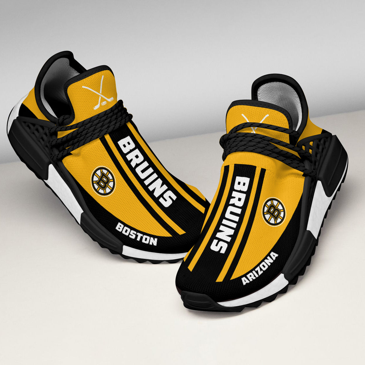 Fashion Boston Bruins Human Race Shoes