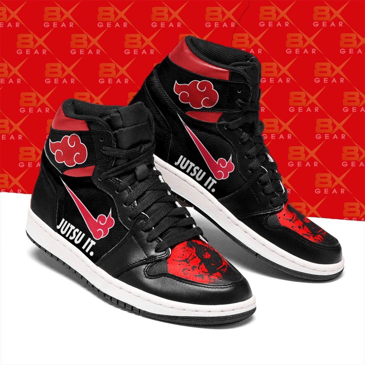 Akatsuki Justsu It Shoes Naruto Jd Sneakers Fan Gift Idea