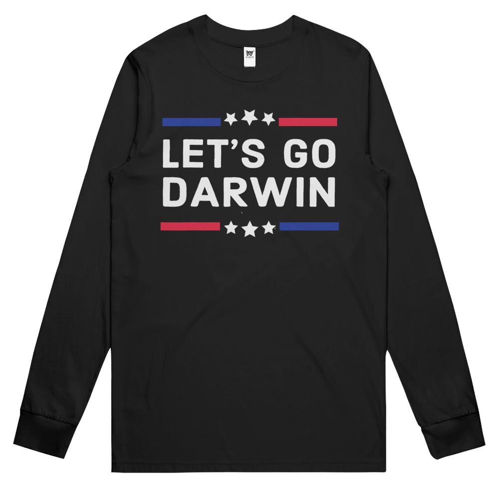 Lets Go Darwin Funny Sarcastic Women Men Let’S Go Darwin Long Sleeve T Shirts