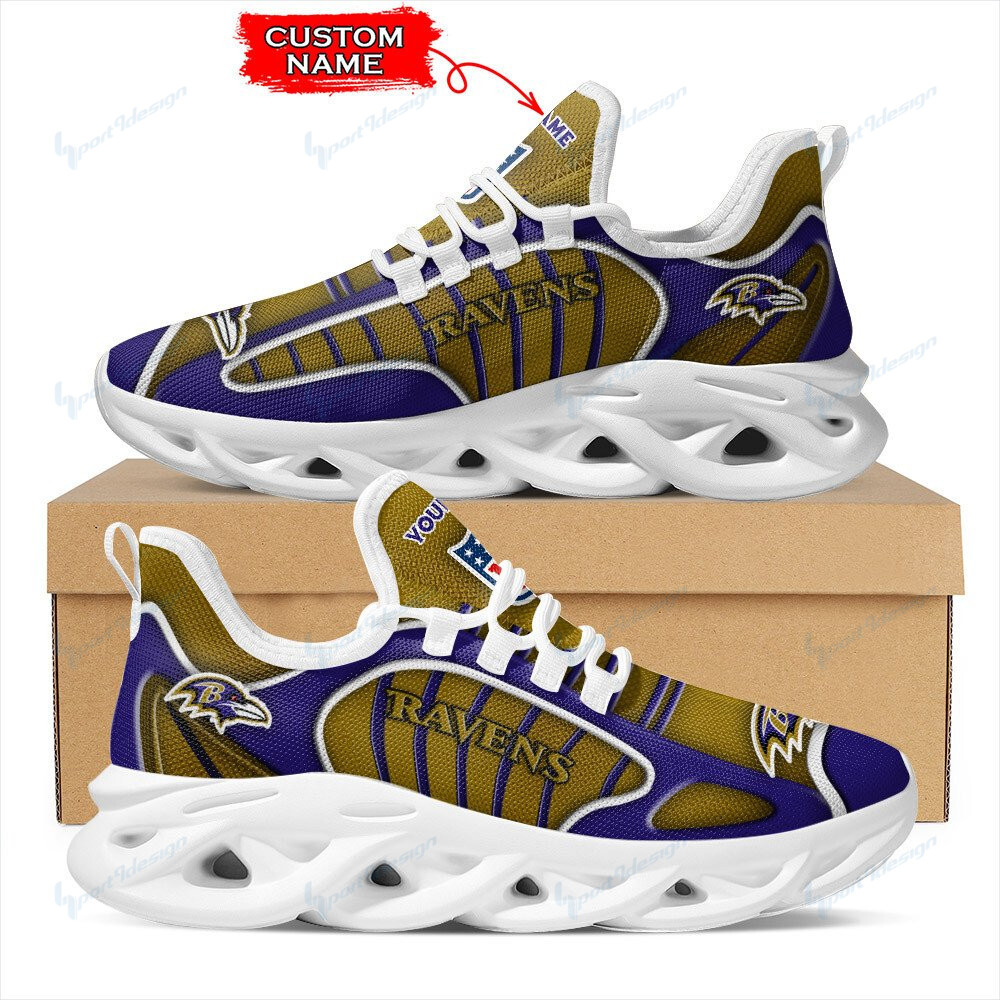 Baltimore Ravens Personalized Yezy Running Sneakers Bg131