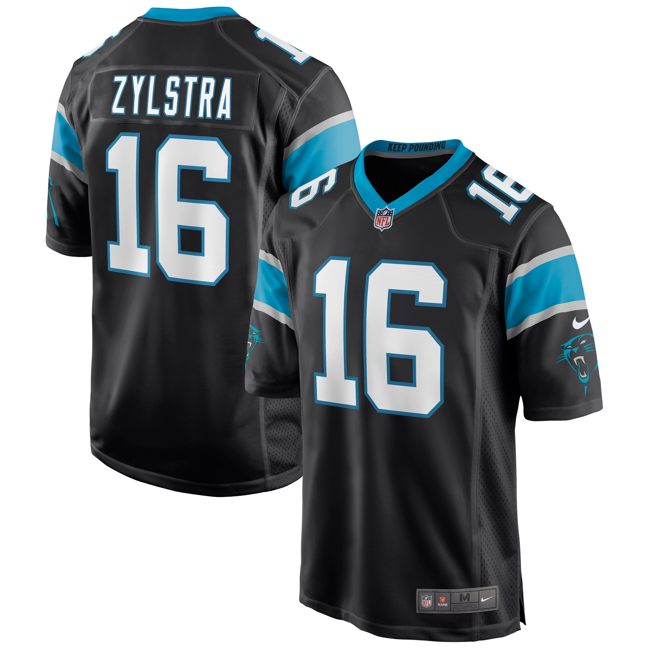 Brandon Zylstra Carolina Panthers Game Jersey – Black NFL