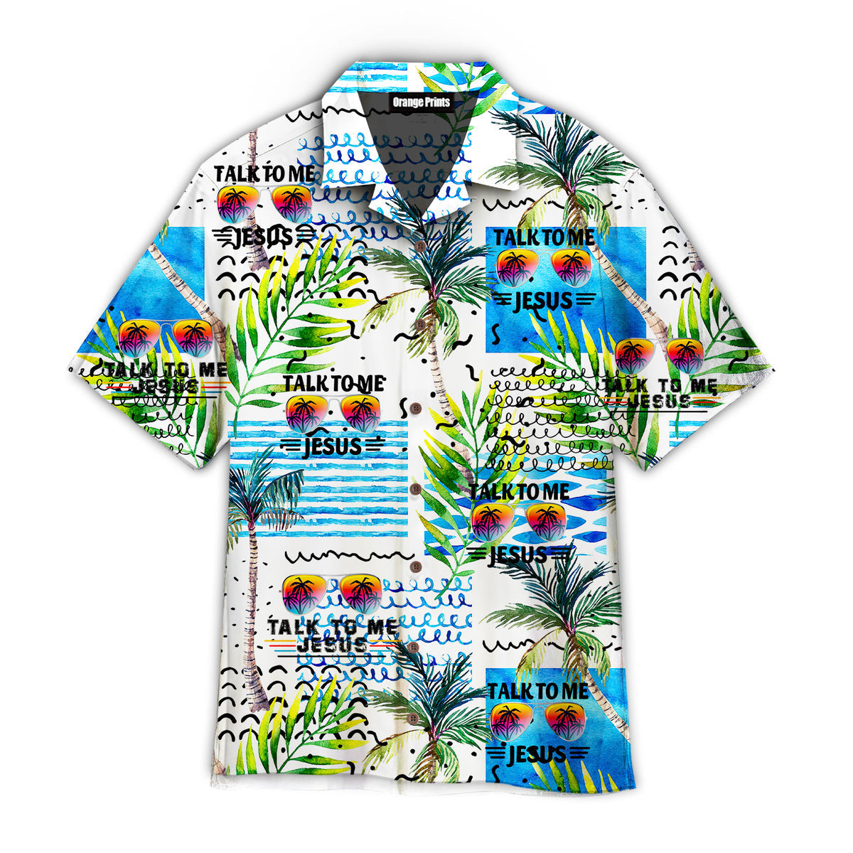 Talk To Me Jesus Tropical Sunglasses Aloha Hawaii Shirts For Men Women Ha95216