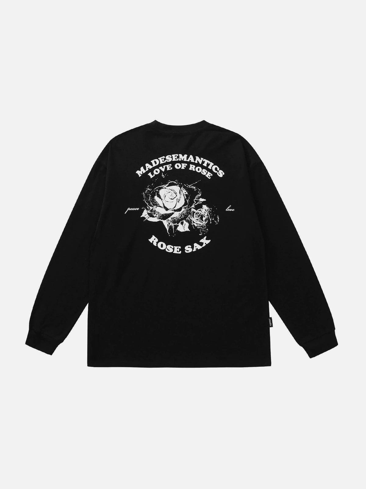 Talishko™ – Rose Letter Graphic Sweatshirt