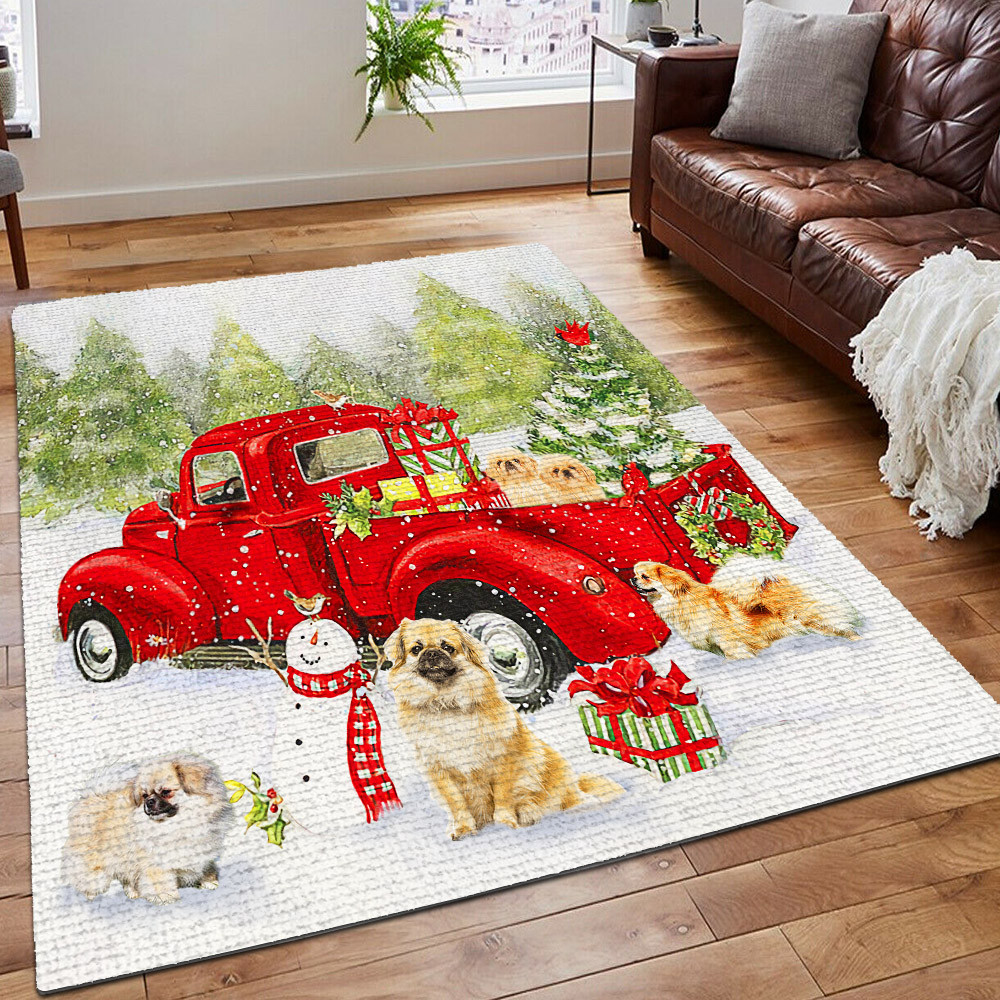 Unimpressed Tibetan Fox Animal Series Rug, Tibetan Area Rug, Holiday Printing Floor Mat Carpet, Tibetan Together Rug, Gifts For Tibetan