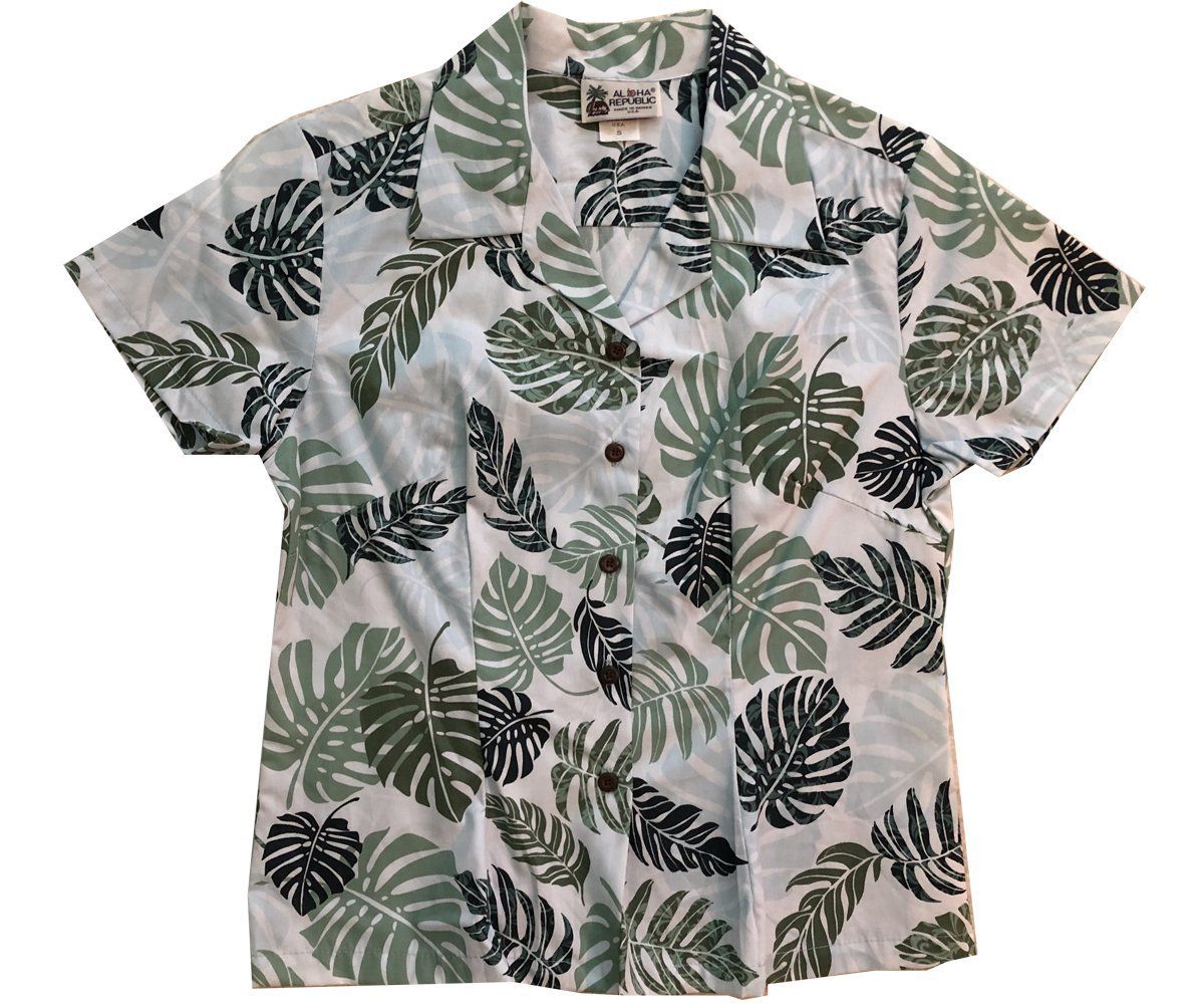 Island Rainforest Green Fitted Hawaii Shirt Ha24731