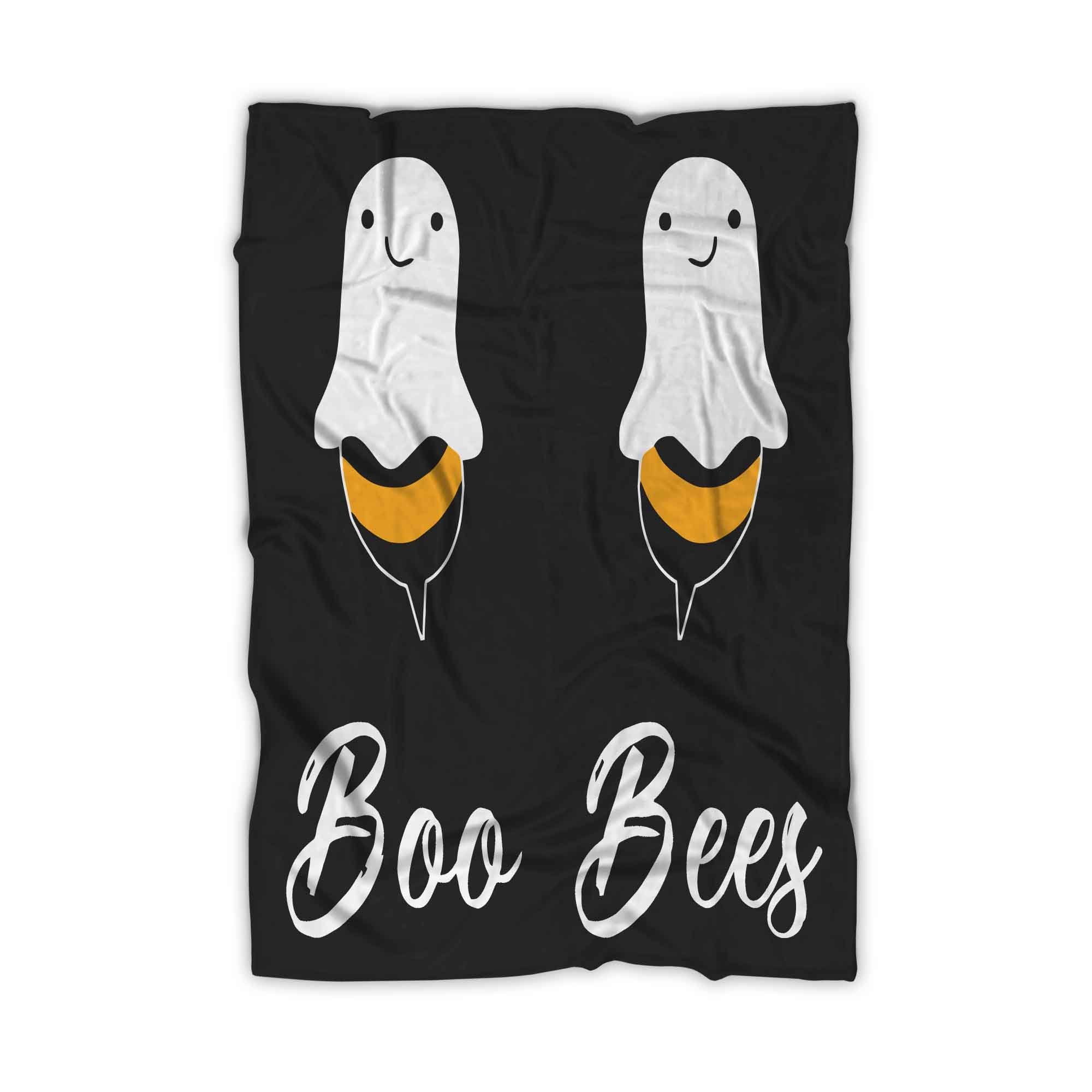 Boo Bee Ghost Bee Halloween Blanket