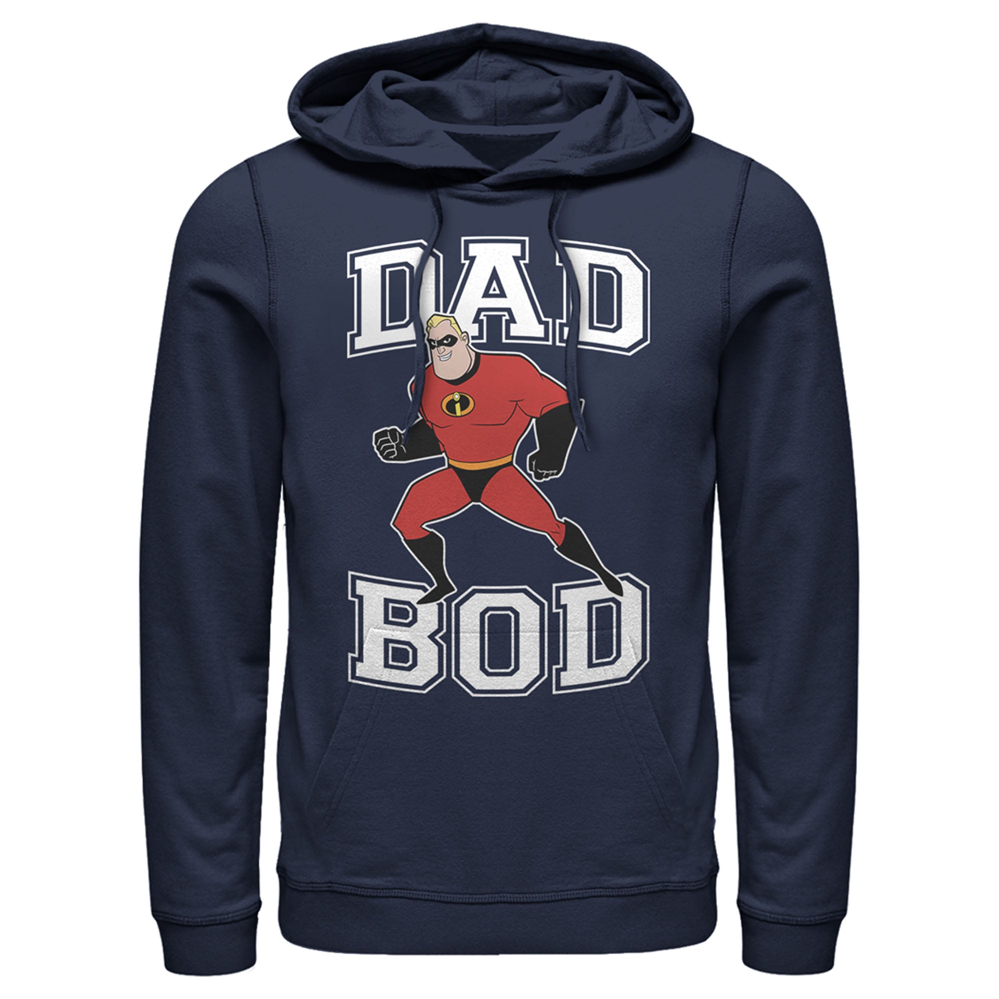 Men’S The Incredibles Mr. Incredible Dad Bod Pull Over Hoodie