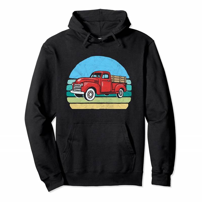 Sweet Retro Farm Truck Vintage 80’s Minimalist Farming Pullover Hoodie, T-Shirt, Sweatshirt