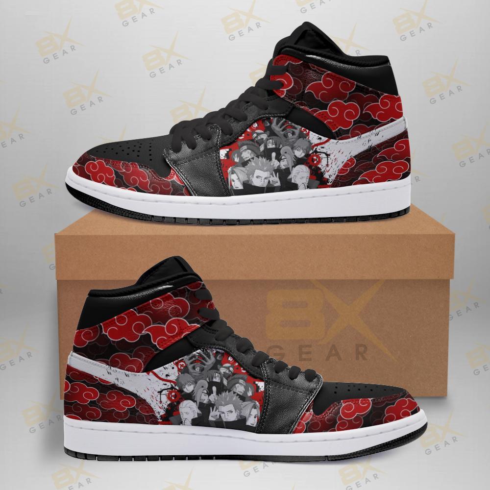 Akatsuki Naruto Shoes Jd Sneakers Amine Fan Gift