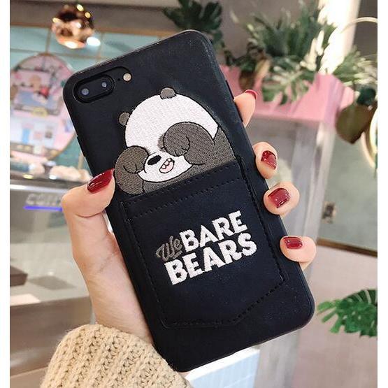 “We Bare Bear Pockets” Iphone Case