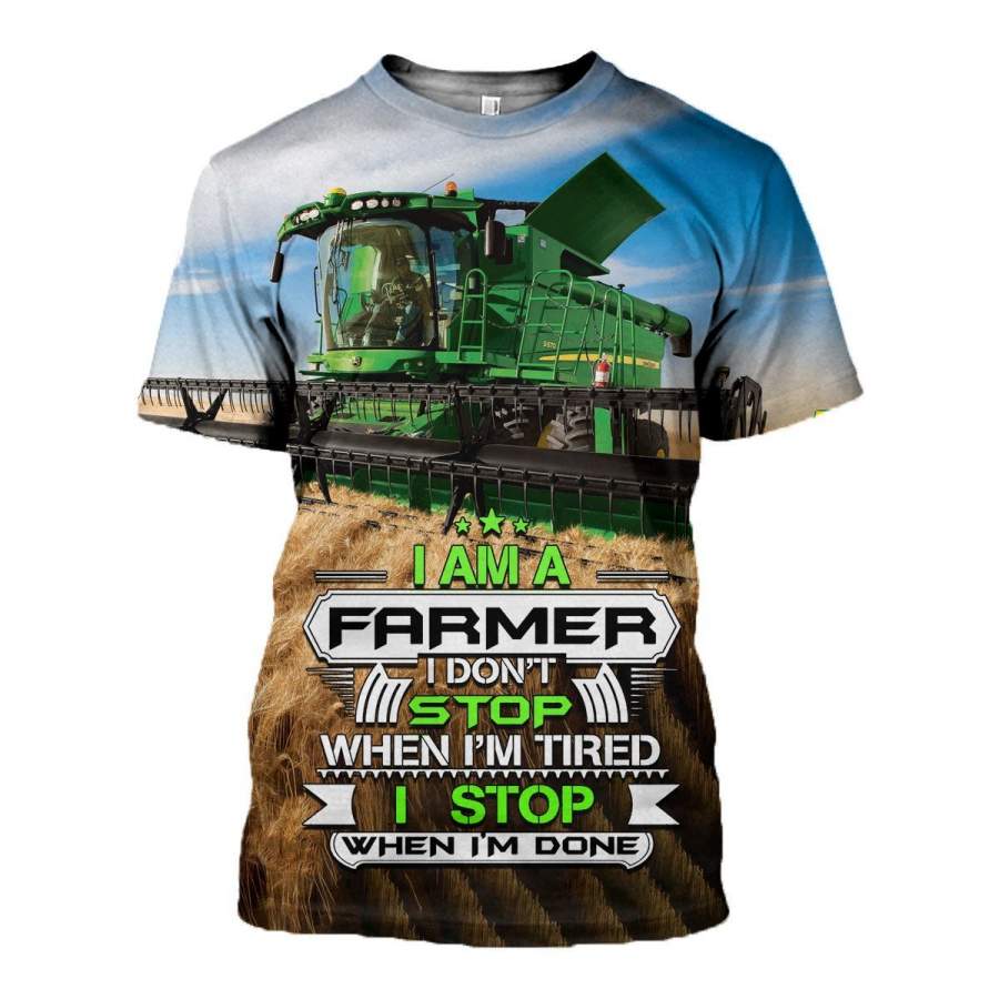 3D All Over Printed JD tractor Clothes