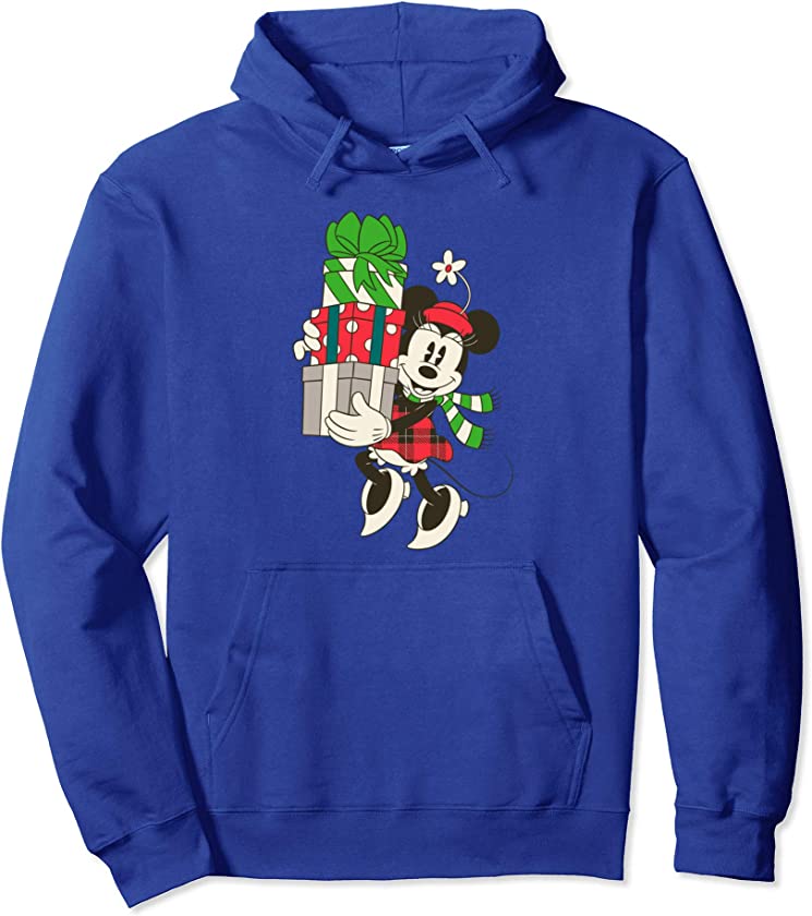 Vintage Minnie Mouse Presents Holiday Pullover Hoodie