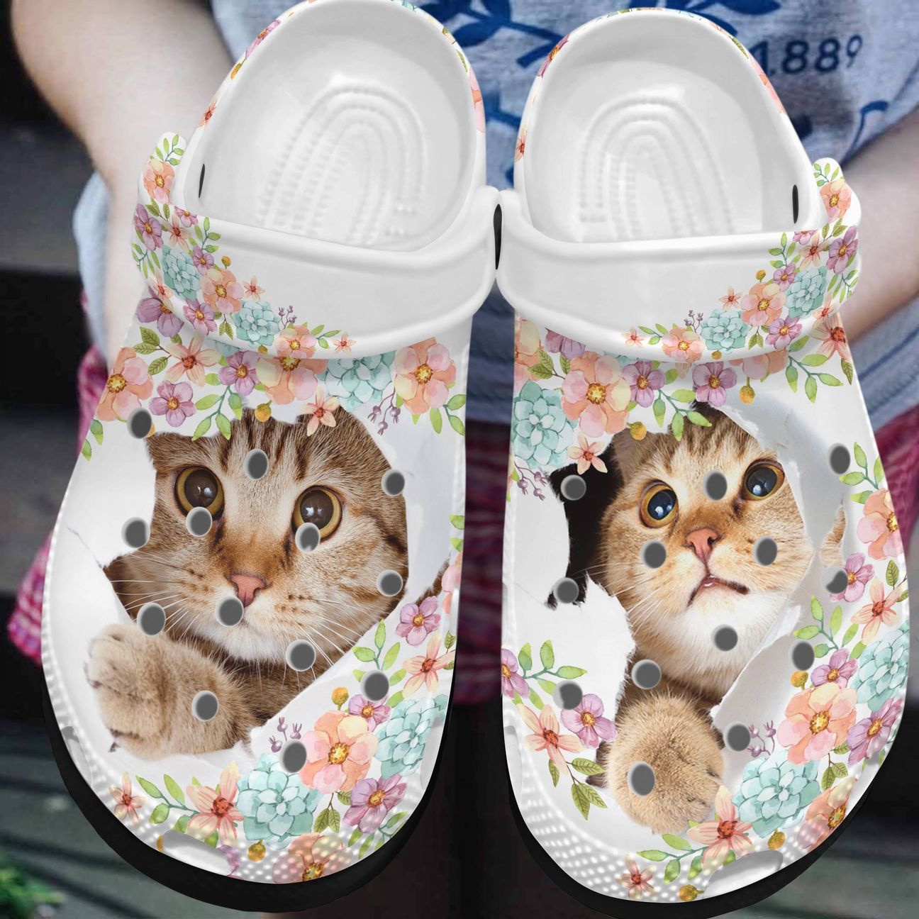 Cat Personalized Clog, Custom Name, Text, Color, Number Fashion Style For Women, Men, Kid, Print 3D Cat Is My Spirit Animal